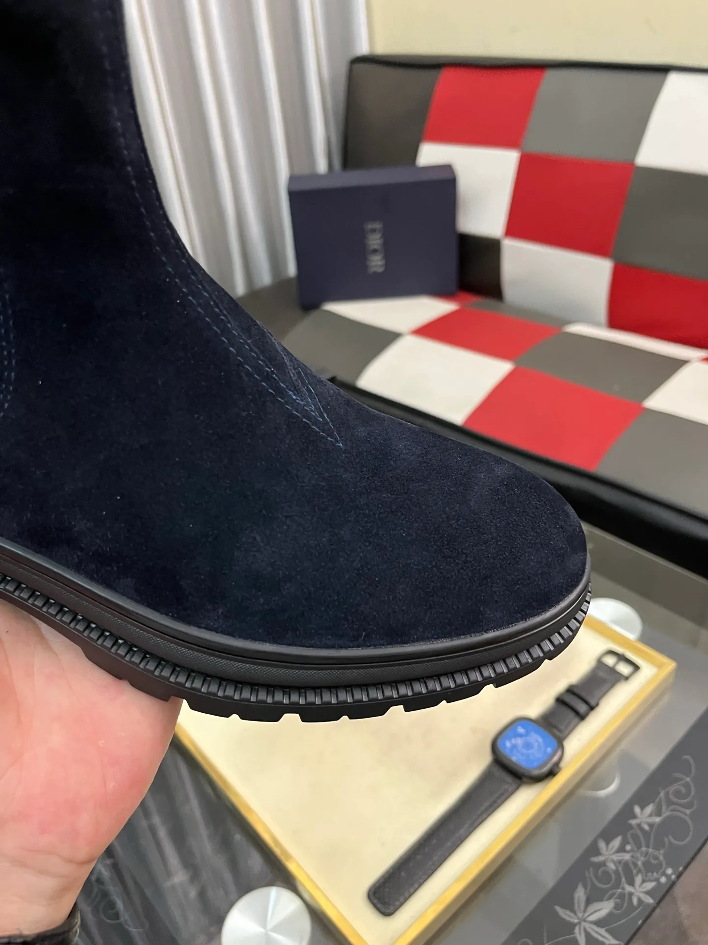Men's shoes 💰500⌚️⌚️"Dior" Gaoban short boots ⚠️⚠️Top purchasing agents🔍🔍Men's 2023 HK counters are on sale simultaneously. Sole: The original sole is specially provided by the original factory. The exclusive movable molded sole is super comfortable. The original factory and the single product are handmade🔍🔍. The details determine the quality. We only make shoes with care. You can enter and exit the counter at will. Welcome to compare. 🇮🇹Size: 38-444️⃣Colors available